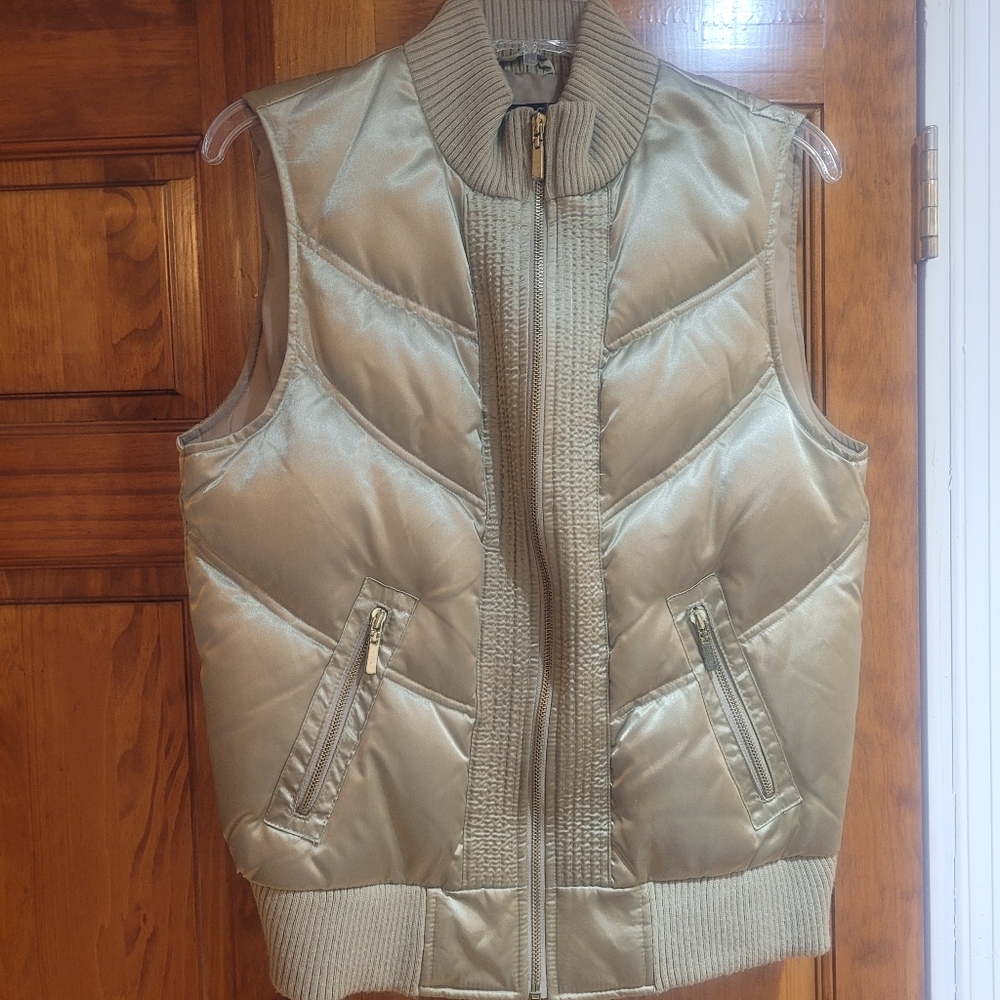 Champagne vest by Style & Co. Size Small